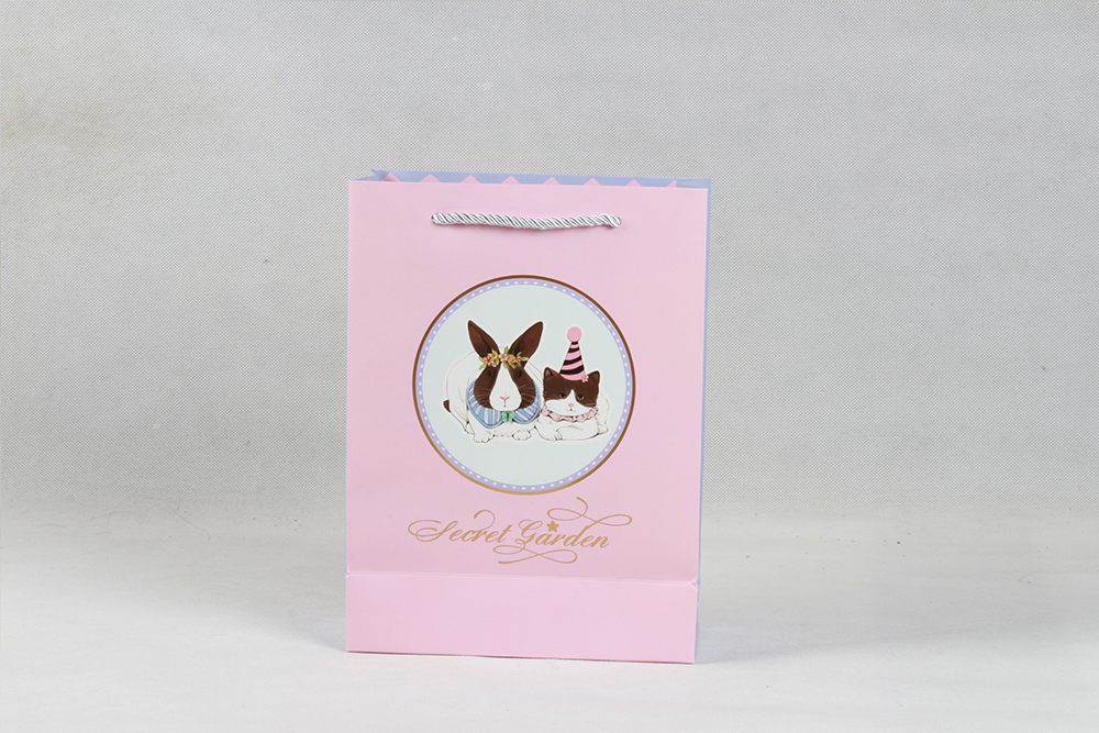 時(shí)尚卡通禮品白卡紙袋定制 時(shí)尚卡通禮品白卡紙袋定制