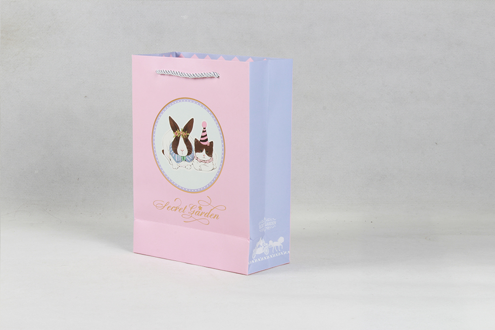 時(shí)尚卡通禮品白卡紙袋定制 時(shí)尚卡通禮品白卡紙袋定制