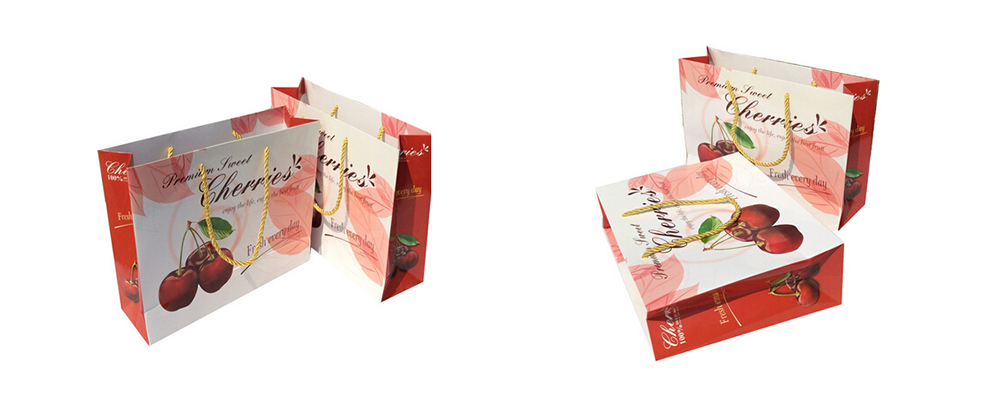 櫻桃紅色時尚禮品牛皮食品袋定制 櫻桃紅色時尚禮品牛皮食品袋定制