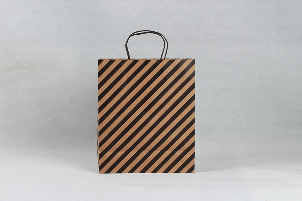 斜條紋商務型牛皮紙袋 斜條紋商務型牛皮紙袋