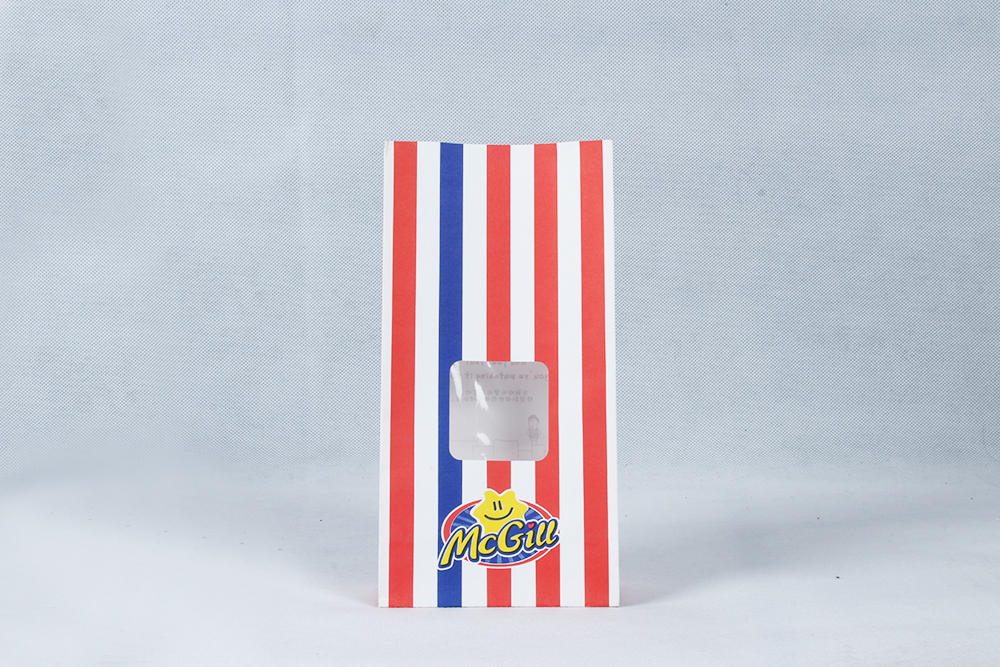 紅藍條紋個性牛皮食品袋定制 紅藍條紋個性牛皮食品袋定制