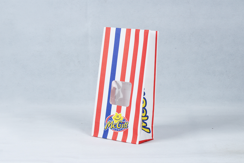 紅藍條紋個性牛皮食品袋定制 紅藍條紋個性牛皮食品袋定制