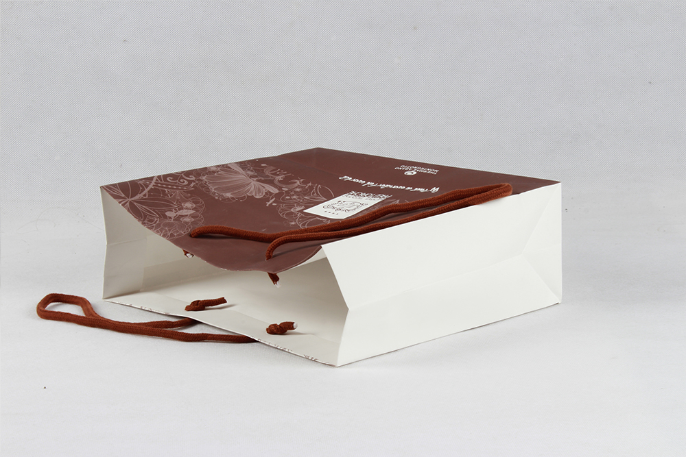 高檔白色花紋銅版紙袋 高檔白色花紋銅版紙袋