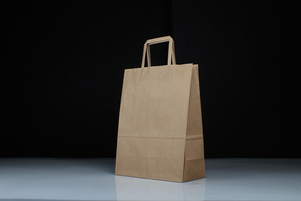 時尚扁提手商務型牛皮紙袋 時尚扁提手商務型牛皮紙袋