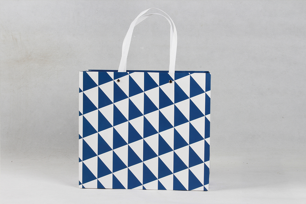 菱形創意型白卡紙袋 菱形創意型白卡紙袋