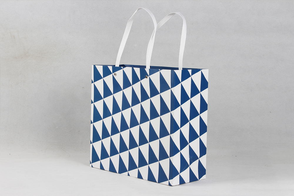 菱形創意型白卡紙袋 菱形創意型白卡紙袋