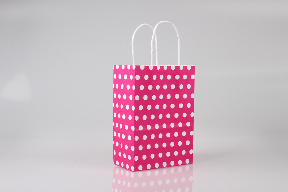 小號圓點時尚牛皮紙袋 小號圓點時尚牛皮紙袋