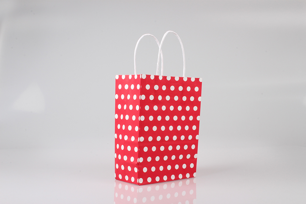 小號圓點時尚牛皮紙袋 小號圓點時尚牛皮紙袋