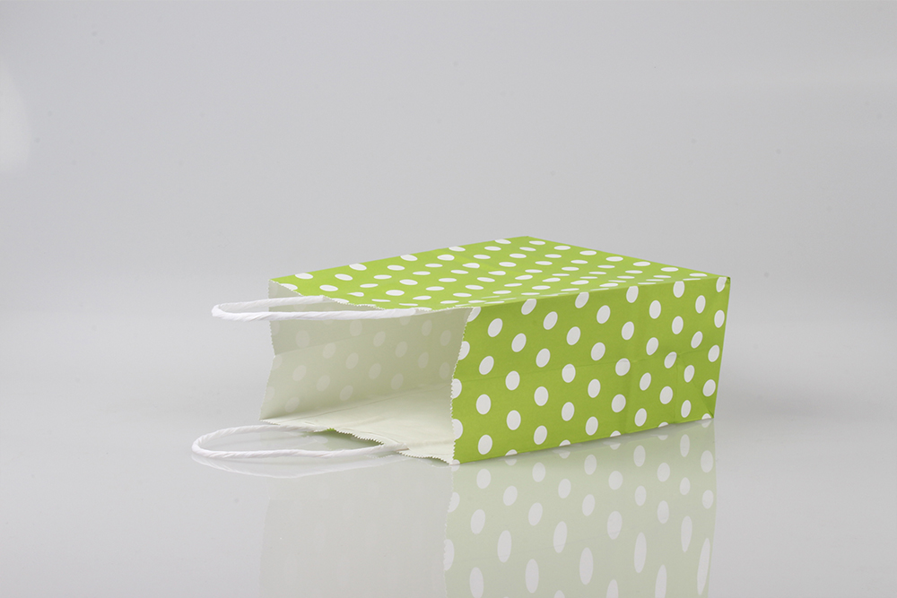 圓點清新禮品白牛皮紙袋 圓點清新禮品白牛皮紙袋