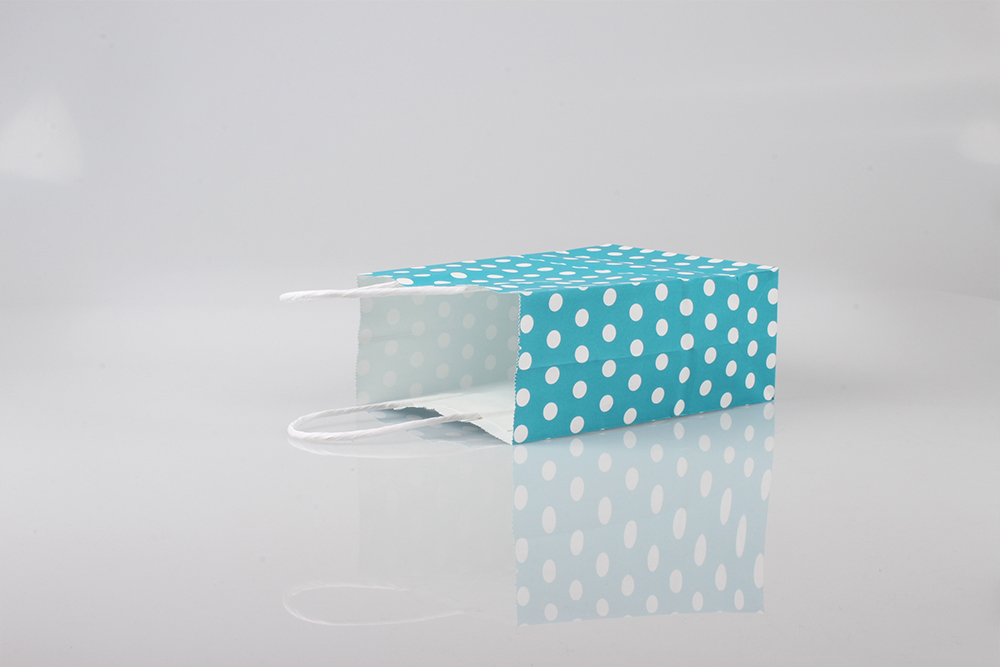 圓點清新禮品白牛皮紙袋 圓點清新禮品白牛皮紙袋