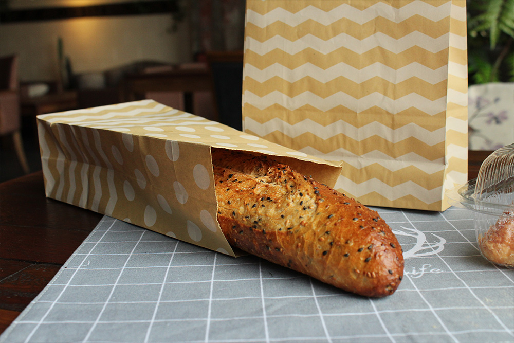 波浪紋便捷牛皮食品袋 波浪紋便捷牛皮食品袋