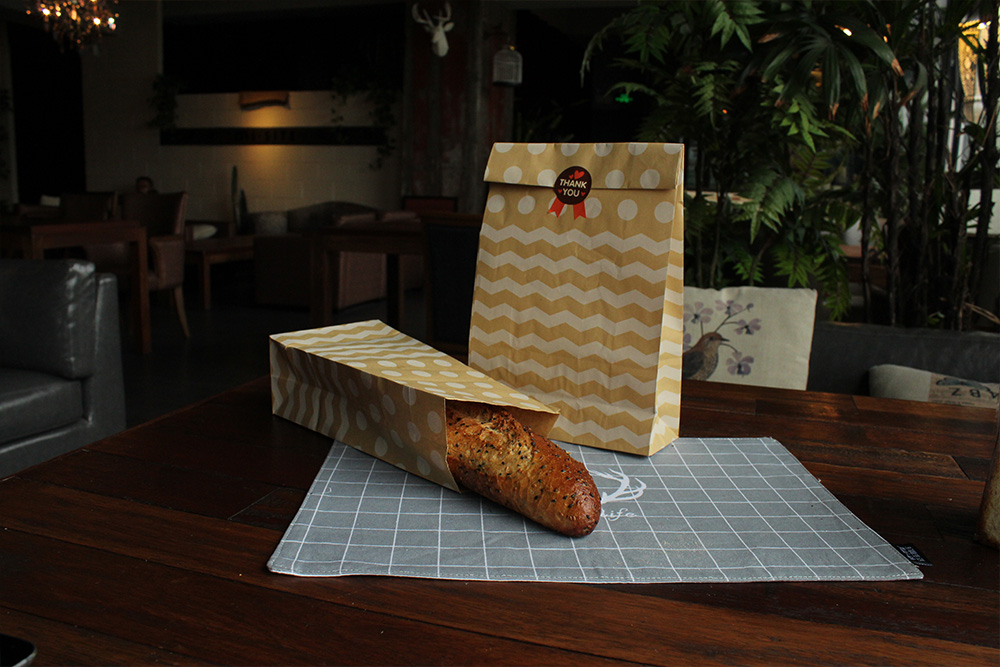 波浪紋便捷牛皮食品袋 波浪紋便捷牛皮食品袋