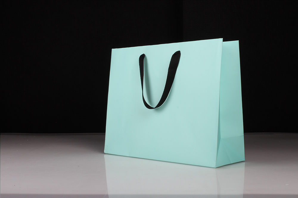 高檔白卡淺綠色禮品紙袋 高檔白卡淺綠色禮品紙袋